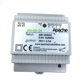 Apache Greyline DIN Rail powersupply, 24V 2.5A
